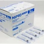 Nipro 5 ml - 5cc Disposable Syringe with Needle 100 Pcs. Pack
