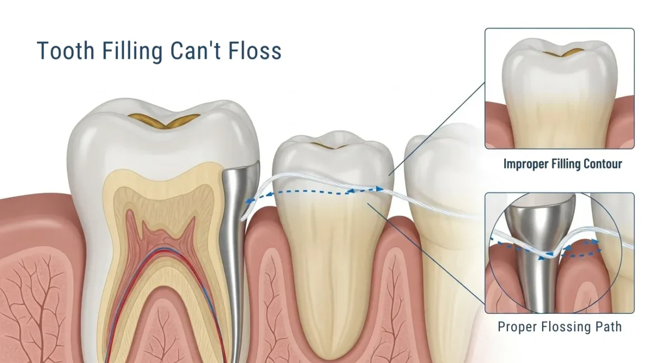 Tooth Filling Can't Floss